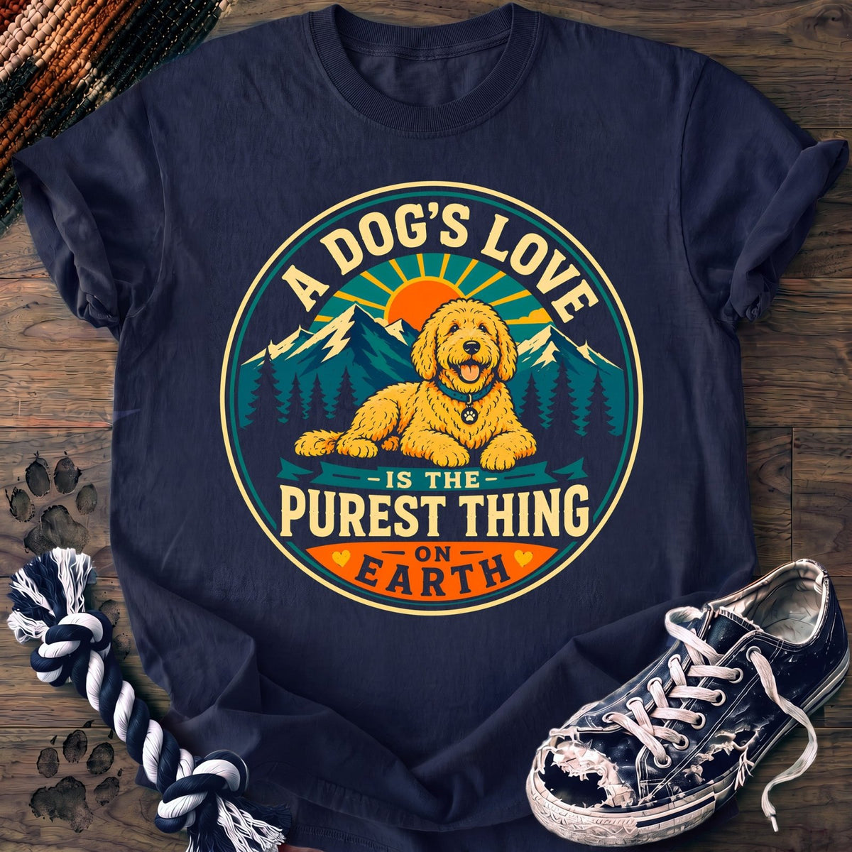 A Dogs Love Is The Purest Thing On Earth - Goldendoodle - PAWSSION CLUB