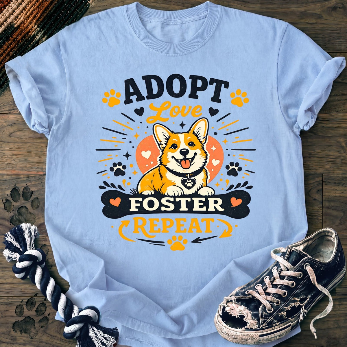 Adopt Love Foster Repeat - Corgi - PAWSSION CLUB