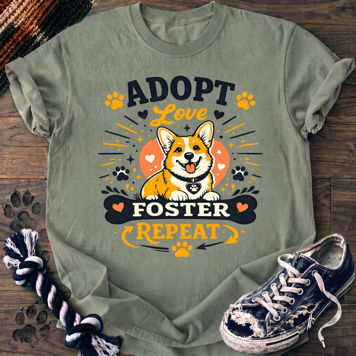 Adopt Love Foster Repeat - Corgi - PAWSSION CLUB