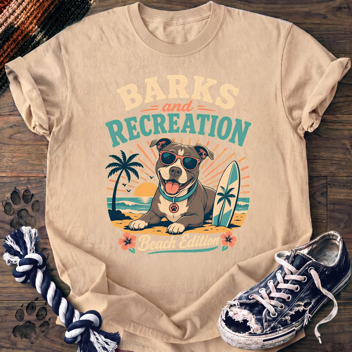 Barks And Recreation - Pitbull - PAWSSION CLUB
