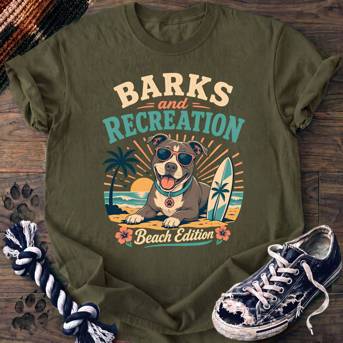 Barks And Recreation - Pitbull - PAWSSION CLUB
