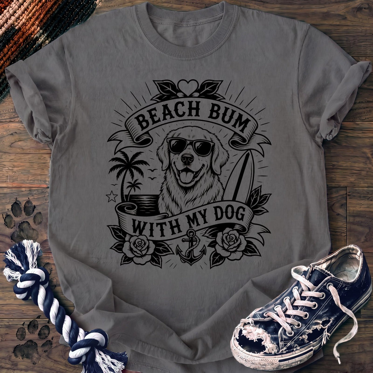 Beach Bum With My Dog - Golden Retriever - PAWSSION CLUB