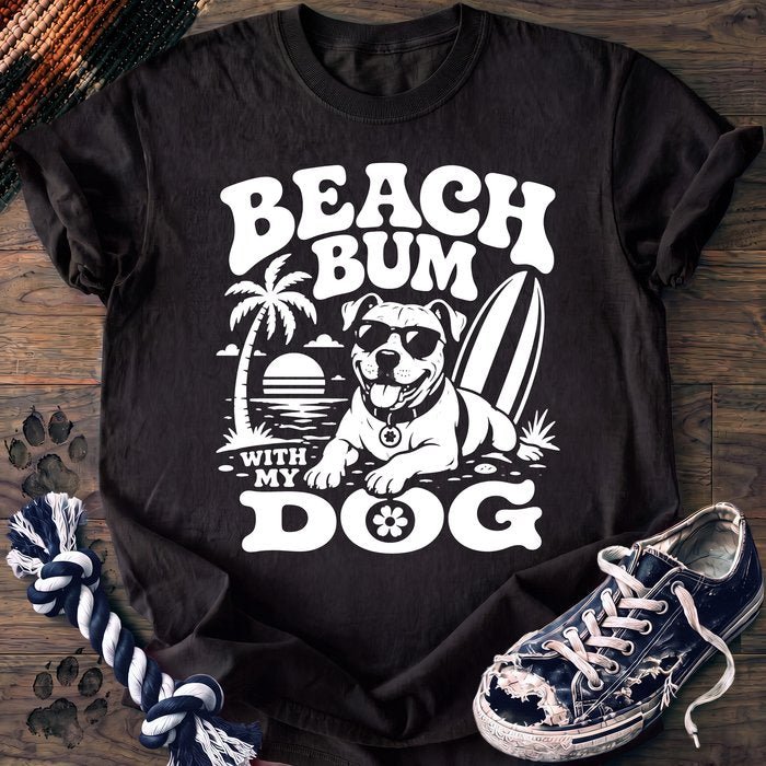 Beach Bum With My Dog - Pitbull - PAWSSION CLUB