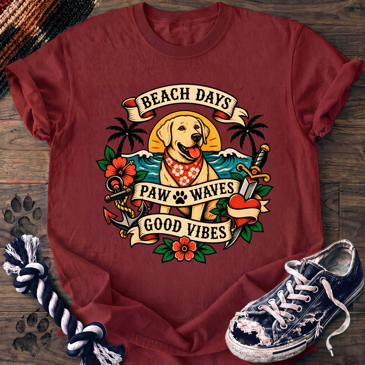 Beach Days Paw Waves Good Vibes - Labrador Retriever - PAWSSION CLUB