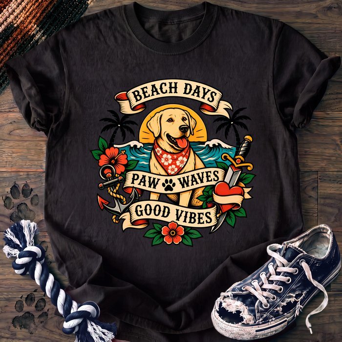 Beach Days Paw Waves Good Vibes - Labrador Retriever - PAWSSION CLUB