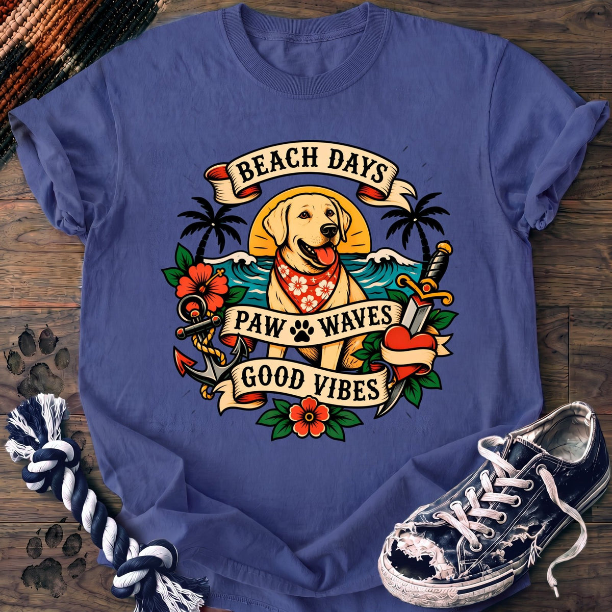 Beach Days Paw Waves Good Vibes - Labrador Retriever - PAWSSION CLUB