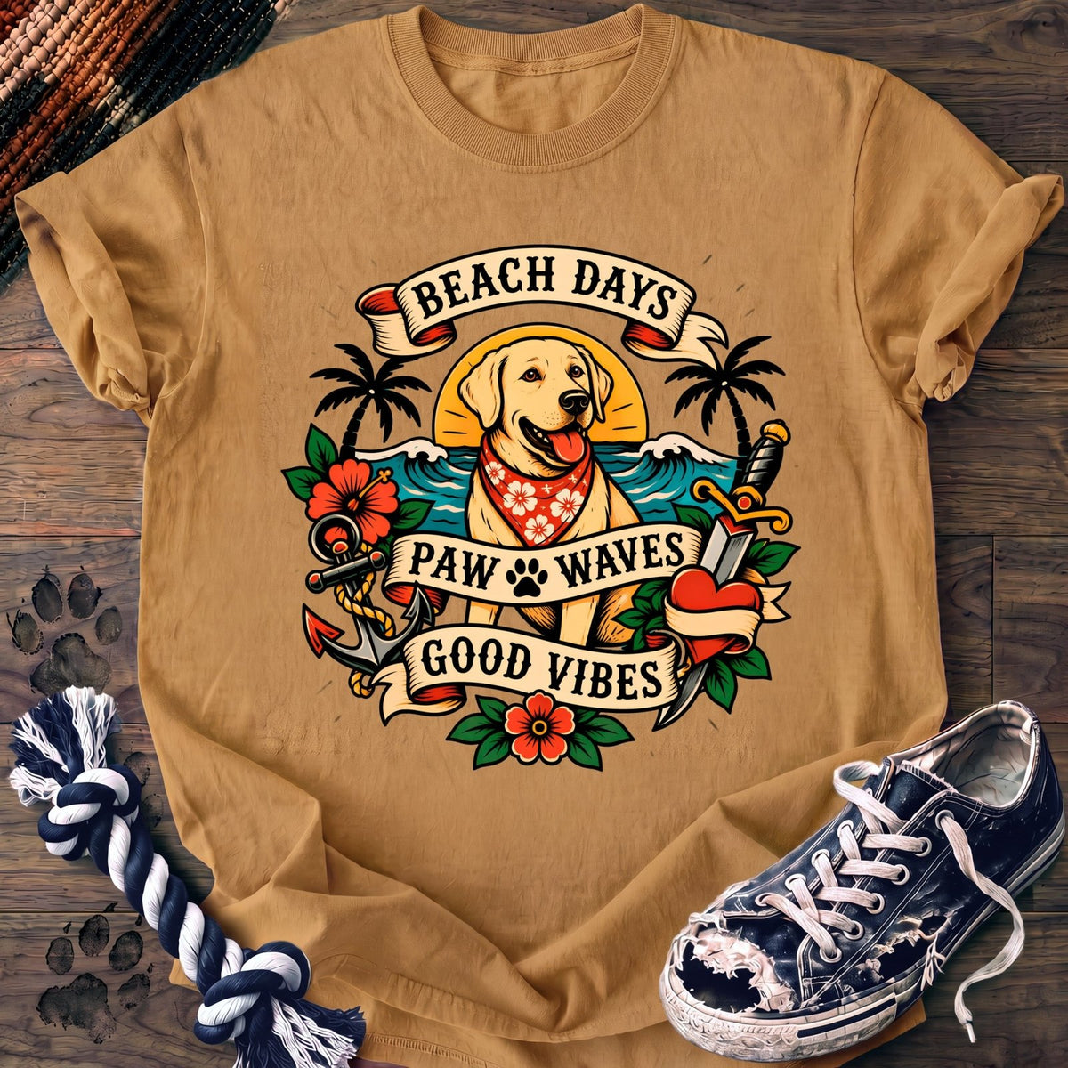 Beach Days Paw Waves Good Vibes - Labrador Retriever - PAWSSION CLUB