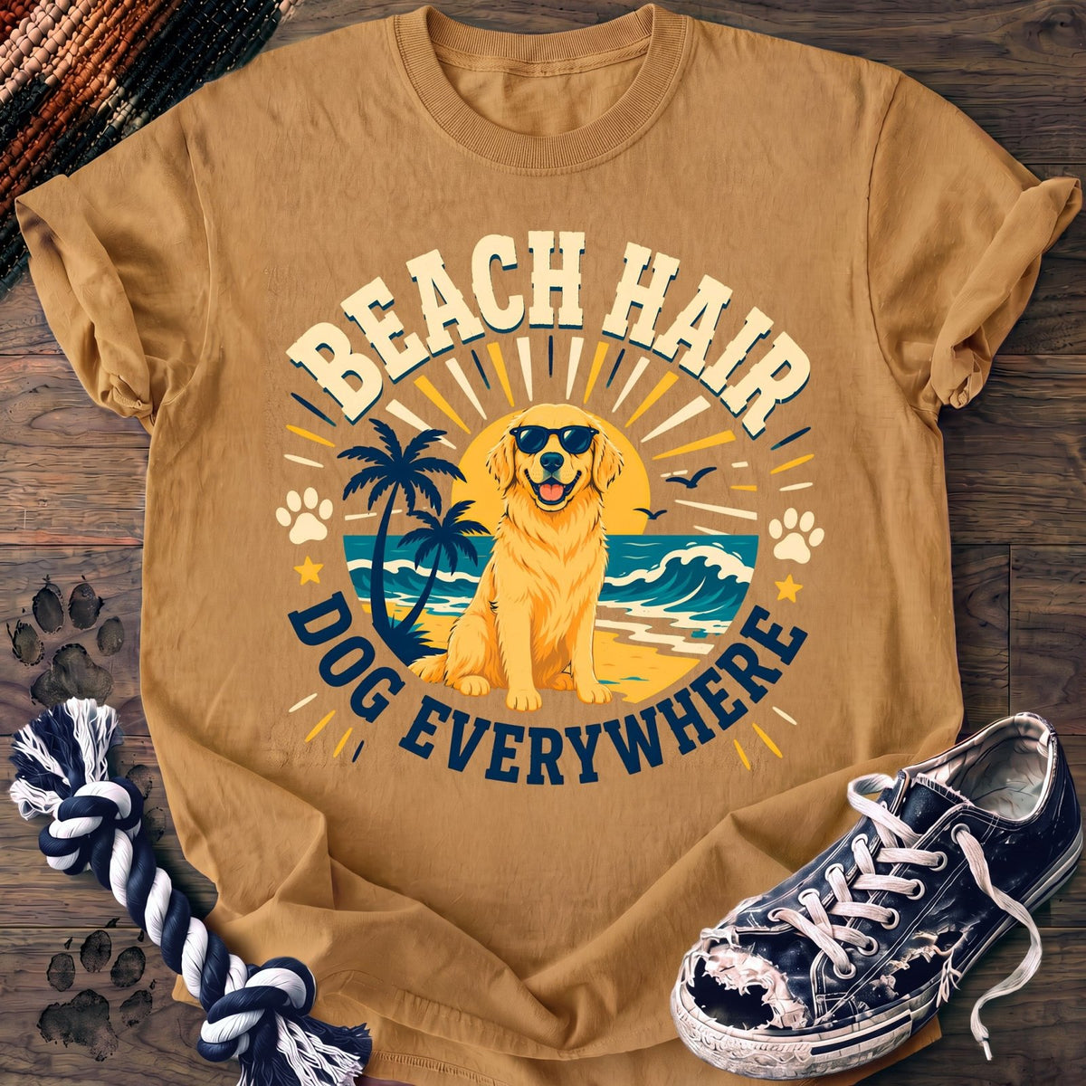 Beach Hair Dog Everywhere - Golden Retriever - PAWSSION CLUB