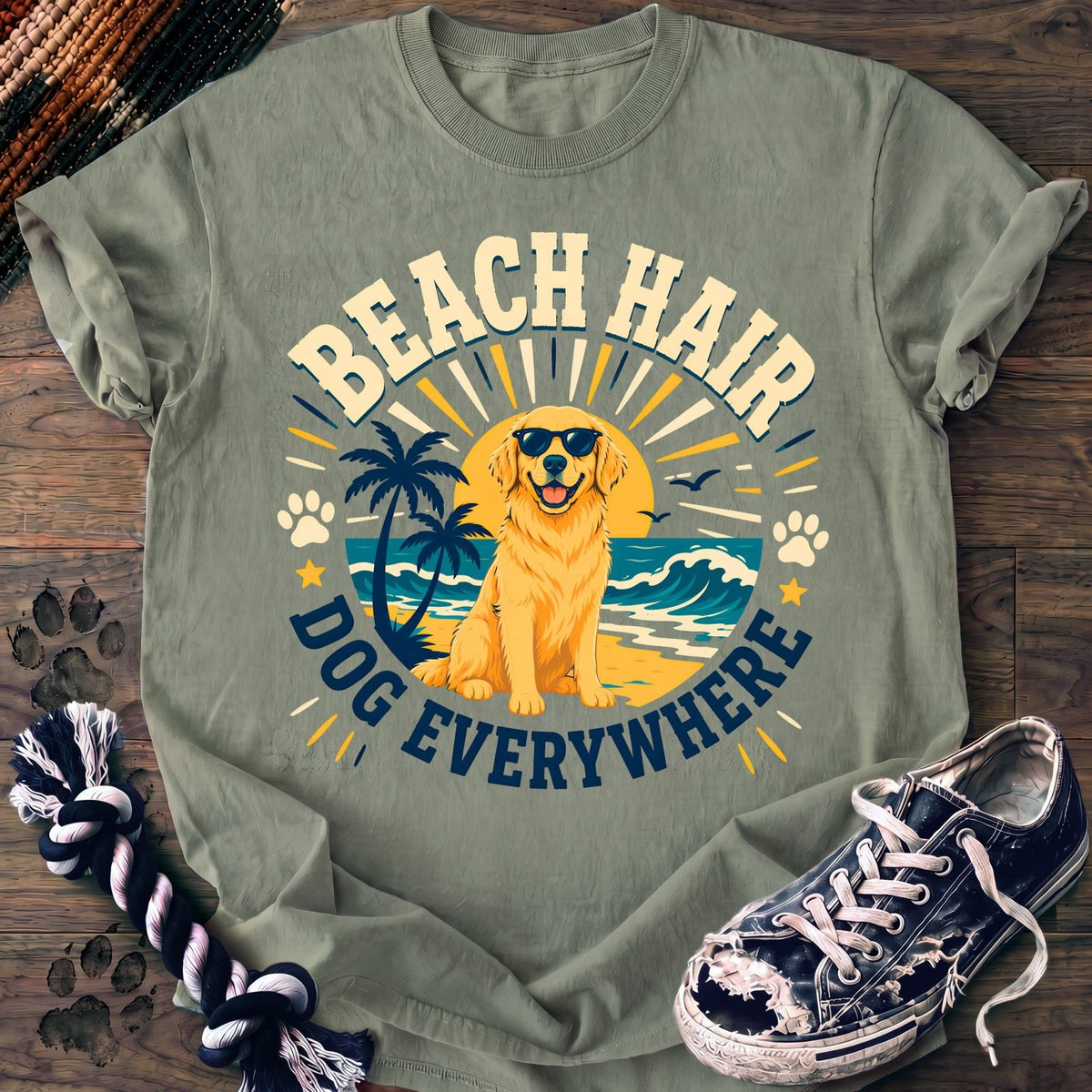 Beach Hair Dog Everywhere - Golden Retriever - PAWSSION CLUB