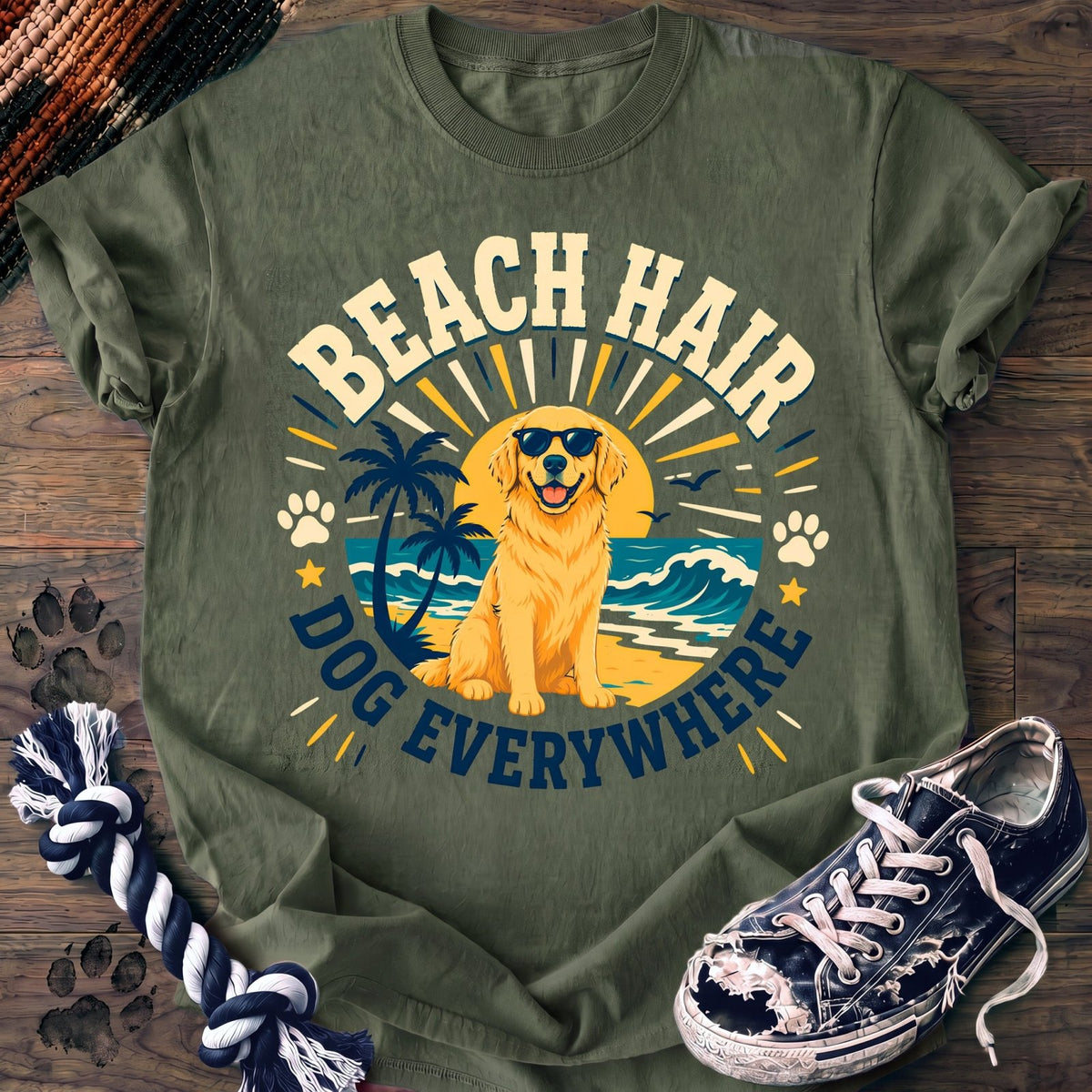 Beach Hair Dog Everywhere - Golden Retriever - PAWSSION CLUB