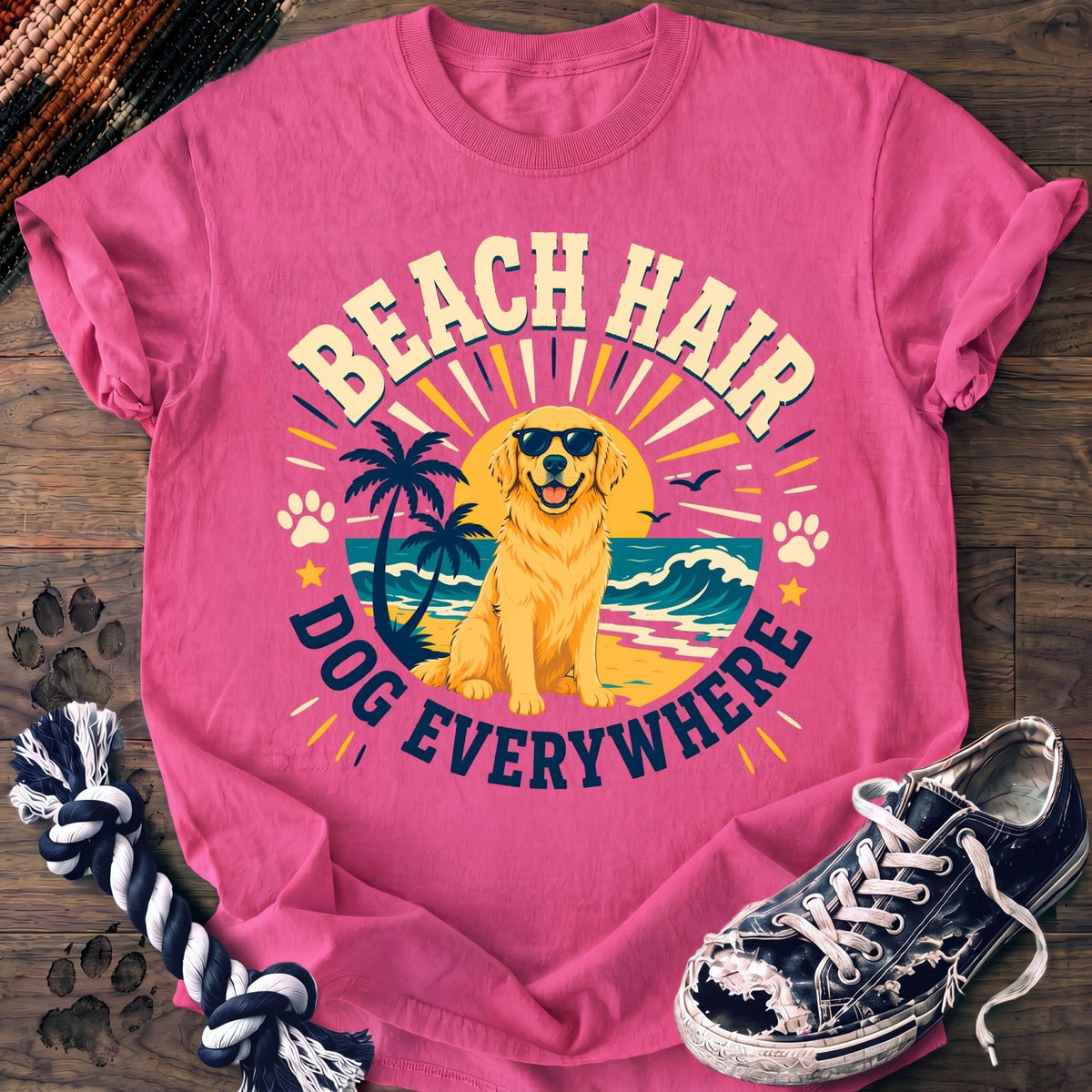 Beach Hair Dog Everywhere - Golden Retriever - PAWSSION CLUB