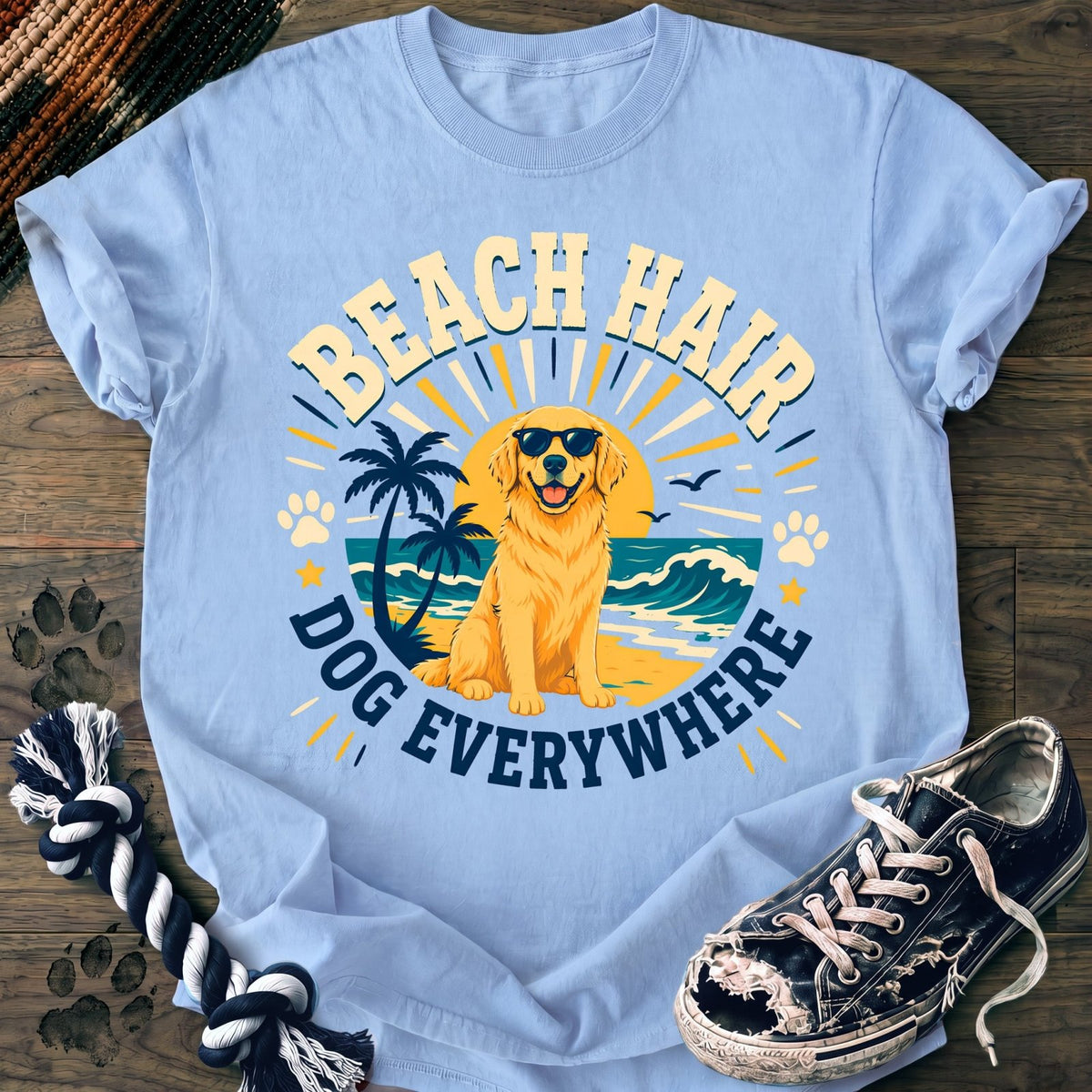 Beach Hair Dog Everywhere - Golden Retriever - PAWSSION CLUB