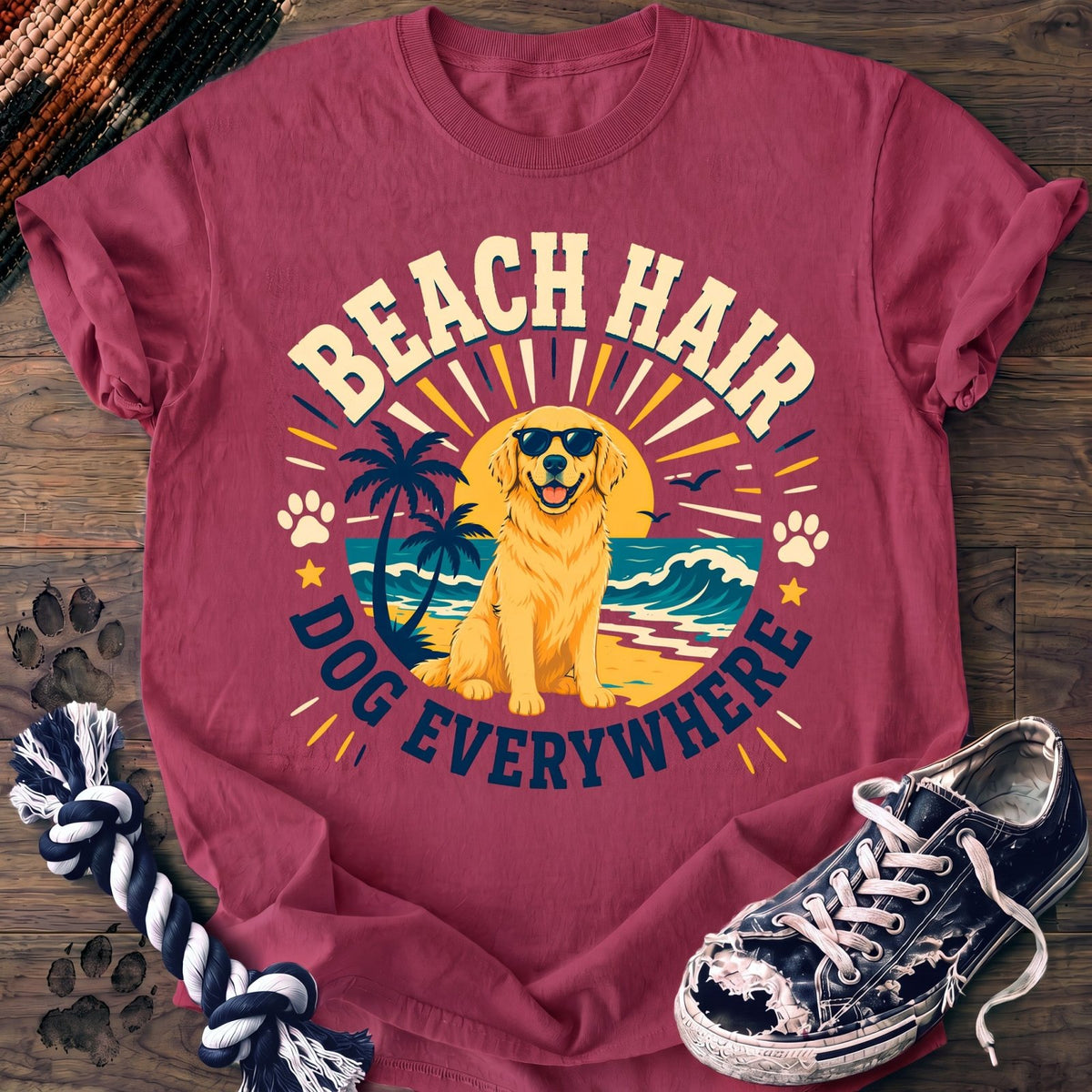 Beach Hair Dog Everywhere - Golden Retriever - PAWSSION CLUB