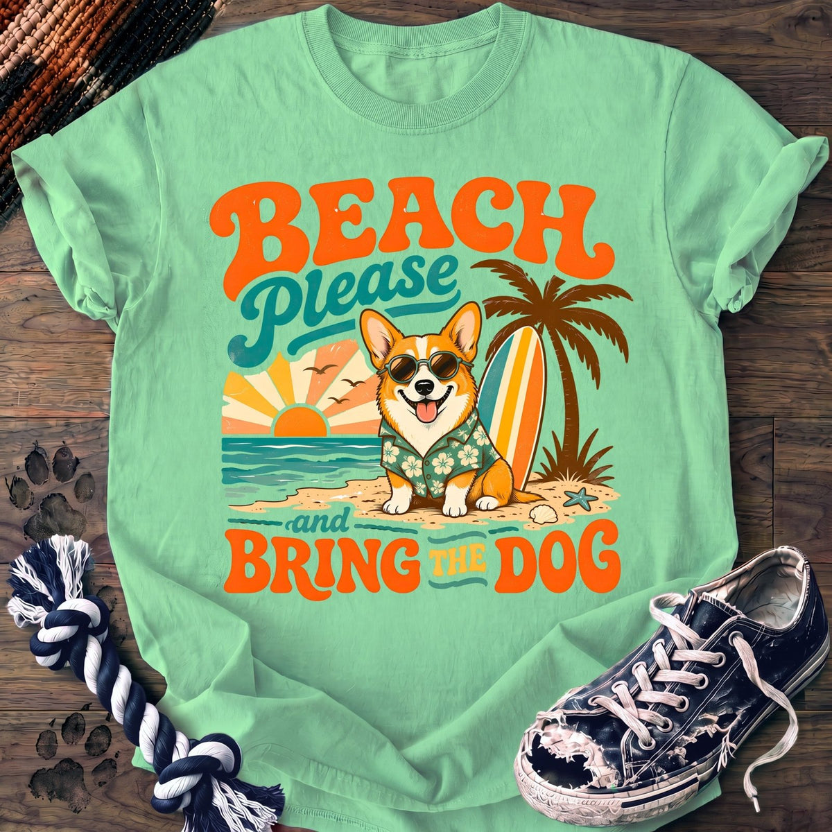 Beach Please And Bring The Dog - Corgi - PAWSSION CLUB