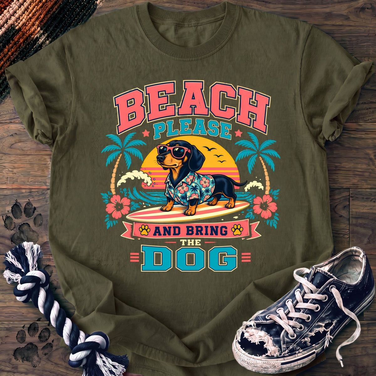 Beach Please And Bring The Dog - Dachshund - PAWSSION CLUB