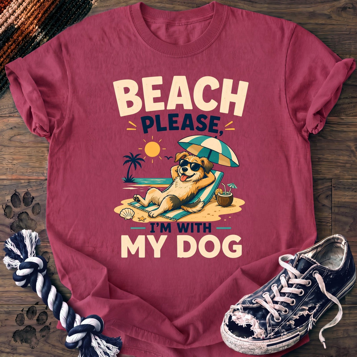 Beach Please Im With My Dog - Mixed Breed - PAWSSION CLUB