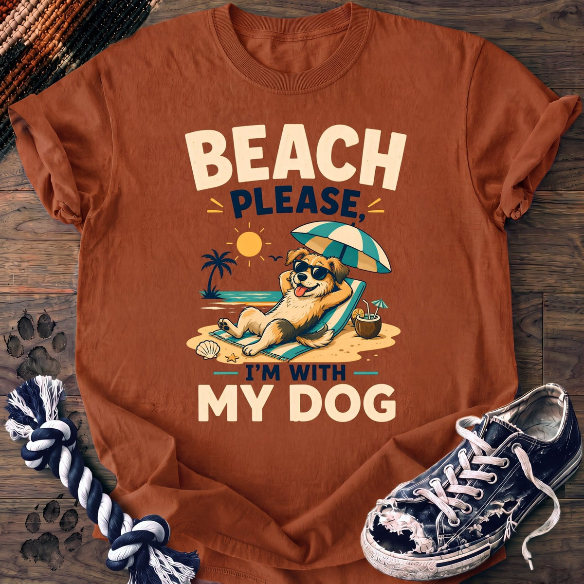 Beach Please Im With My Dog - Mixed Breed - PAWSSION CLUB