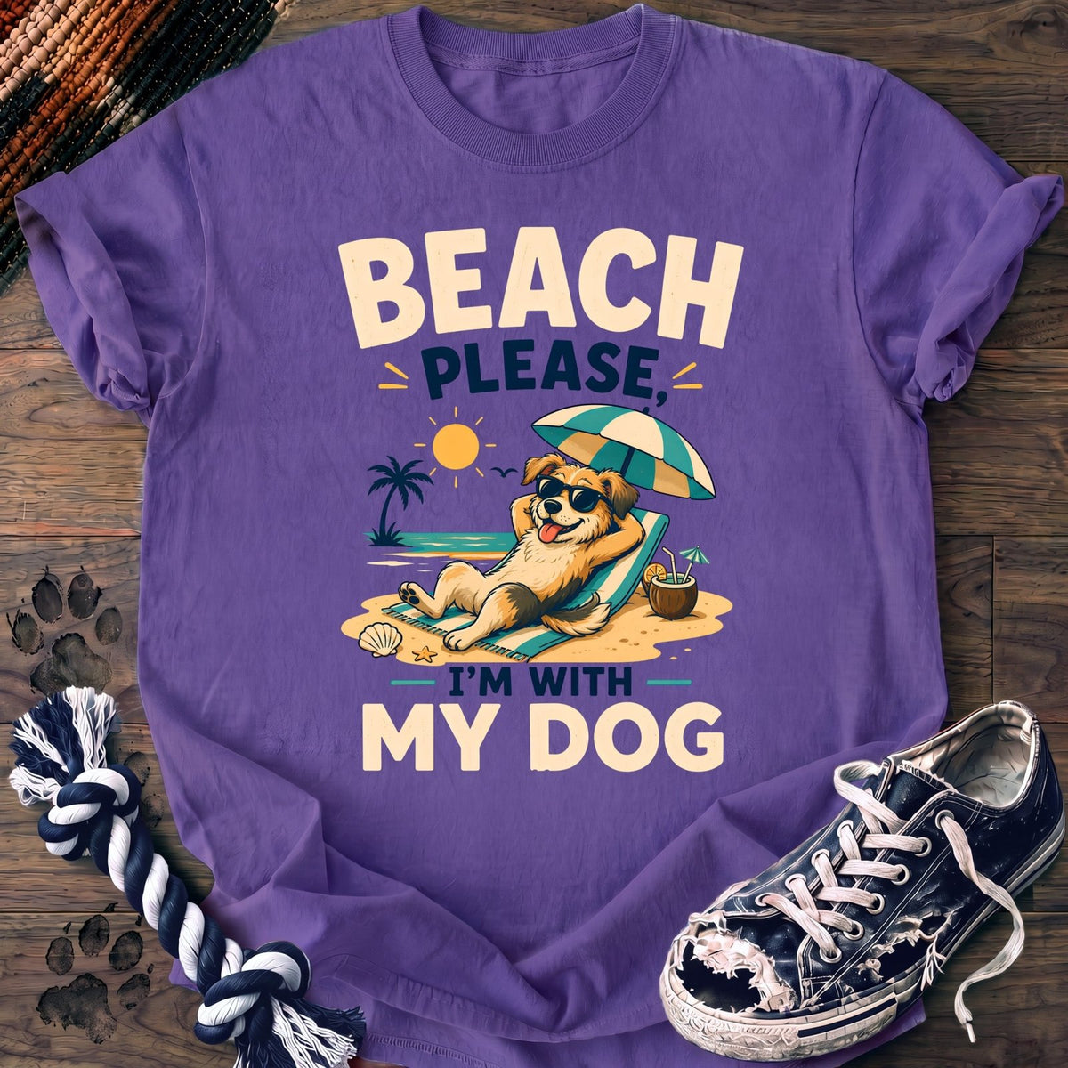 Beach Please Im With My Dog - Mixed Breed - PAWSSION CLUB