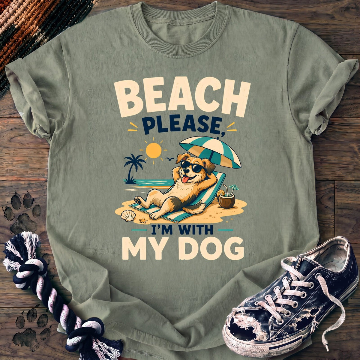 Beach Please Im With My Dog - Mixed Breed - PAWSSION CLUB