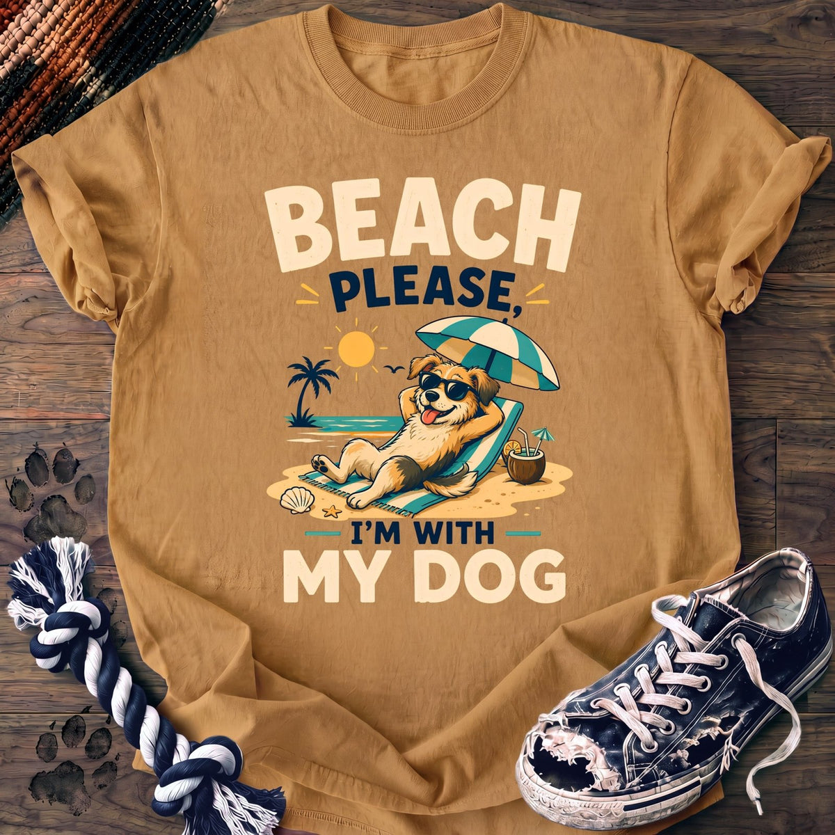 Beach Please Im With My Dog - Mixed Breed - PAWSSION CLUB