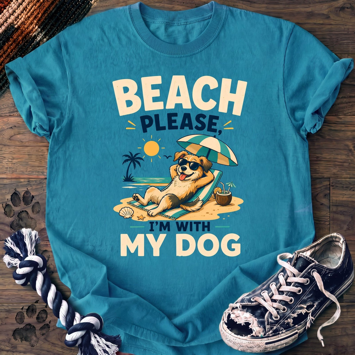 Beach Please Im With My Dog - Mixed Breed - PAWSSION CLUB