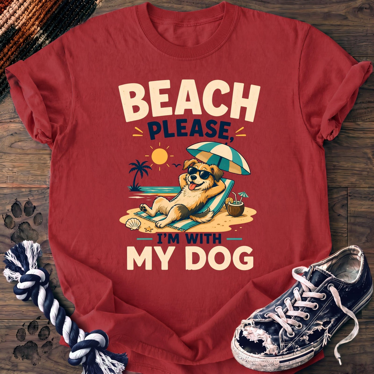 Beach Please Im With My Dog - Mixed Breed - PAWSSION CLUB
