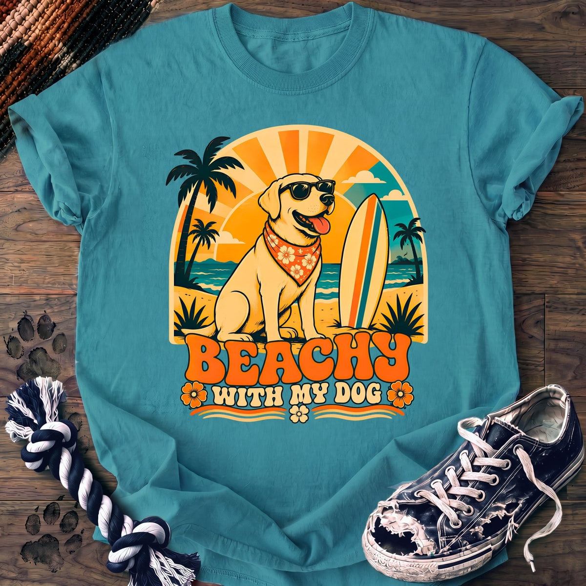 Beachy With My Dog - Labrador Retriever - PAWSSION CLUB