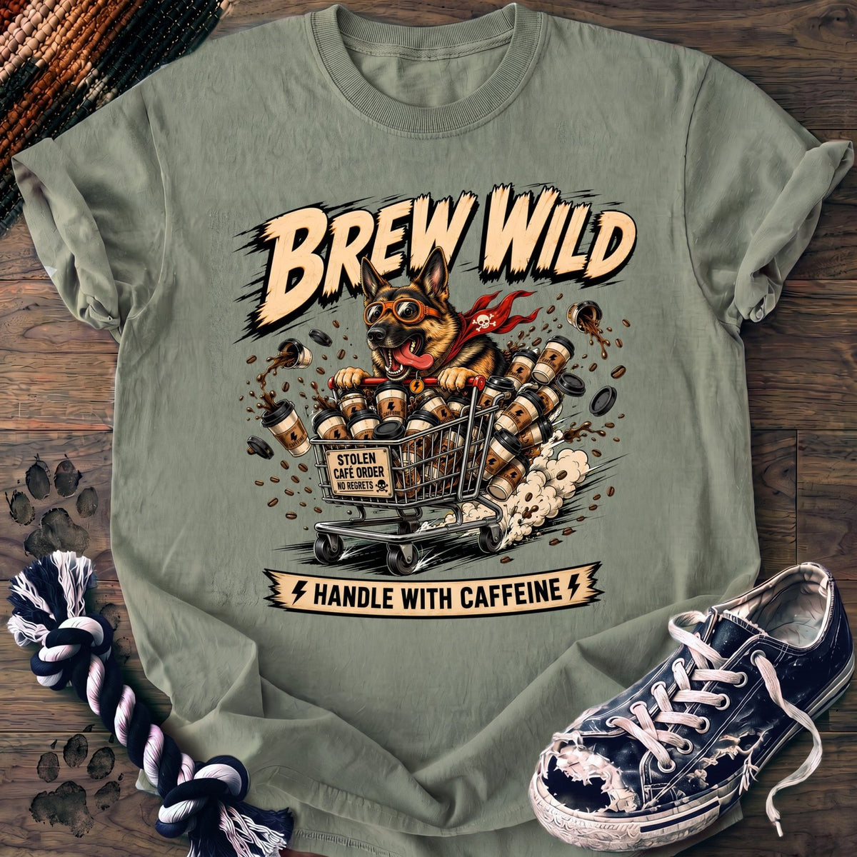 Brew Wild Handle With Caffeine - German Shepherd - PAWSSION CLUB