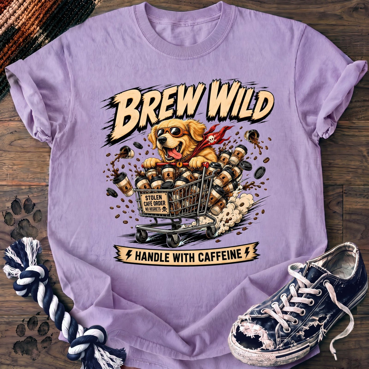 Brew Wild Handle With Caffeine - Golden Retriever - PAWSSION CLUB
