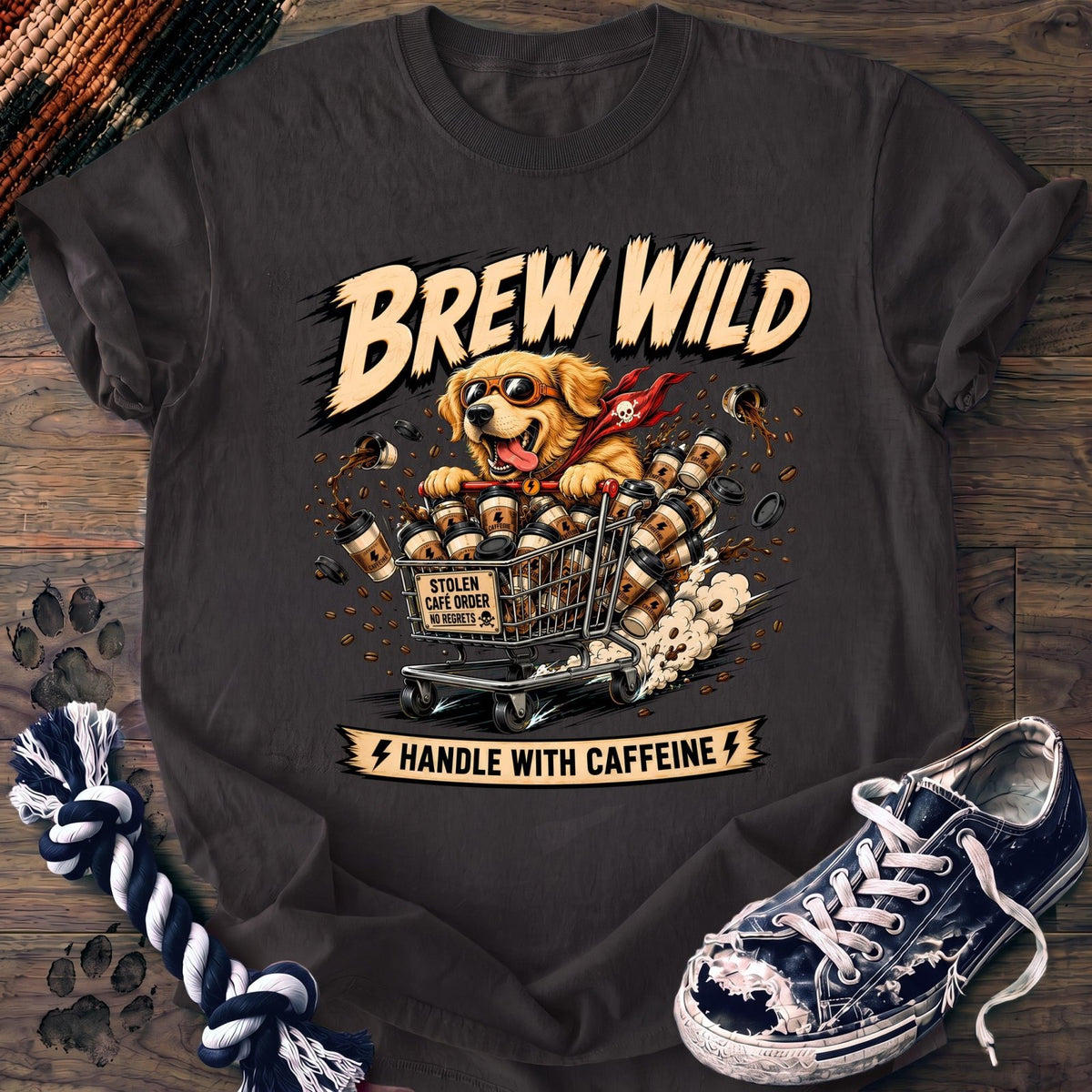 Brew Wild Handle With Caffeine - Golden Retriever - PAWSSION CLUB