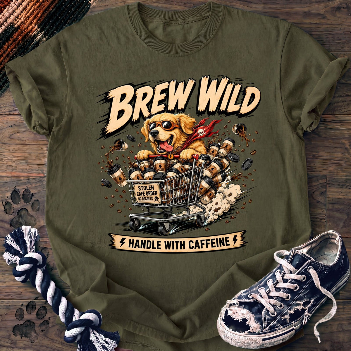 Brew Wild Handle With Caffeine - Golden Retriever - PAWSSION CLUB