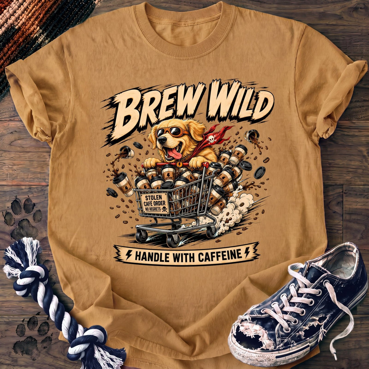 Brew Wild Handle With Caffeine - Golden Retriever - PAWSSION CLUB