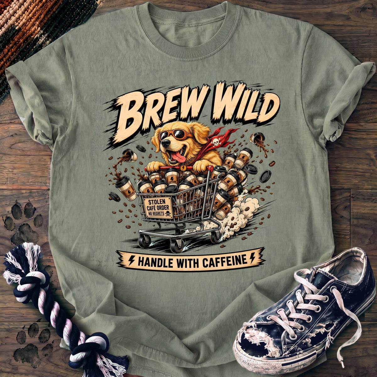 Brew Wild Handle With Caffeine - Golden Retriever - PAWSSION CLUB