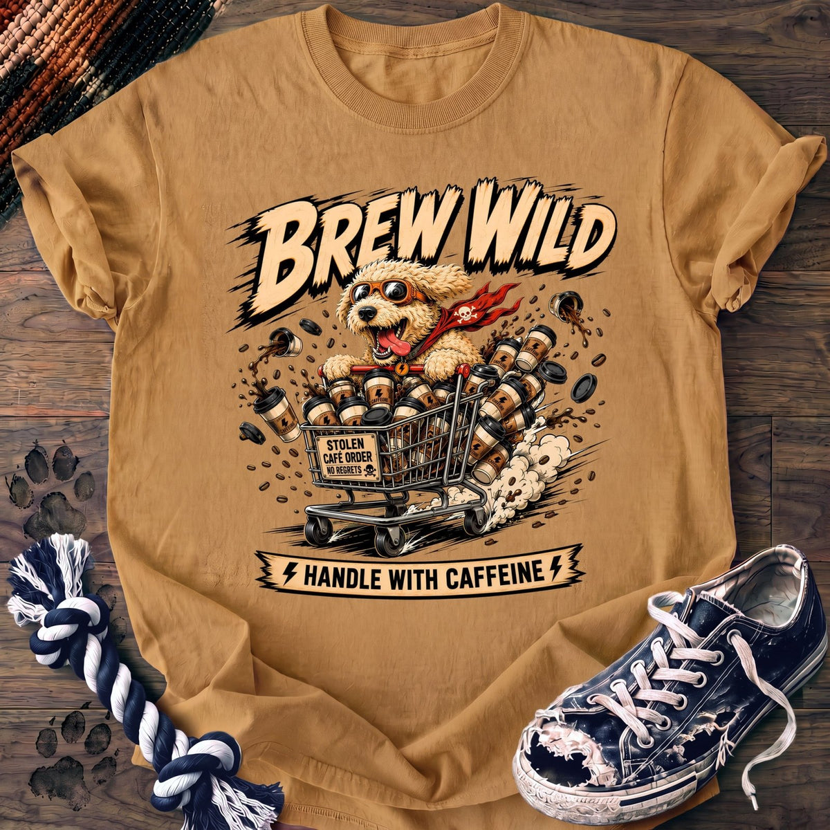 Brew Wild Handle With Caffeine - Goldendoodle - PAWSSION CLUB