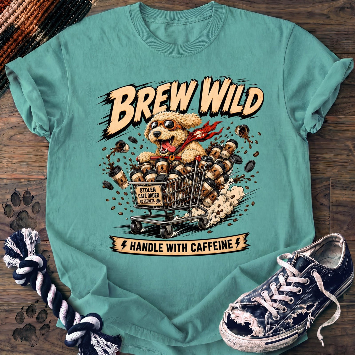 Brew Wild Handle With Caffeine - Goldendoodle - PAWSSION CLUB