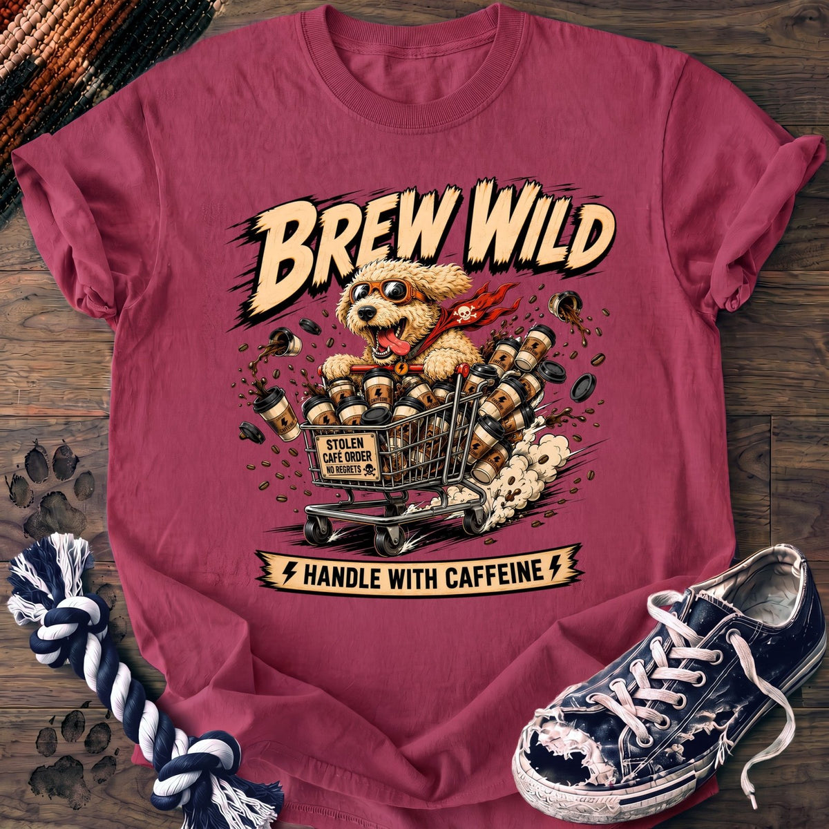 Brew Wild Handle With Caffeine - Goldendoodle - PAWSSION CLUB