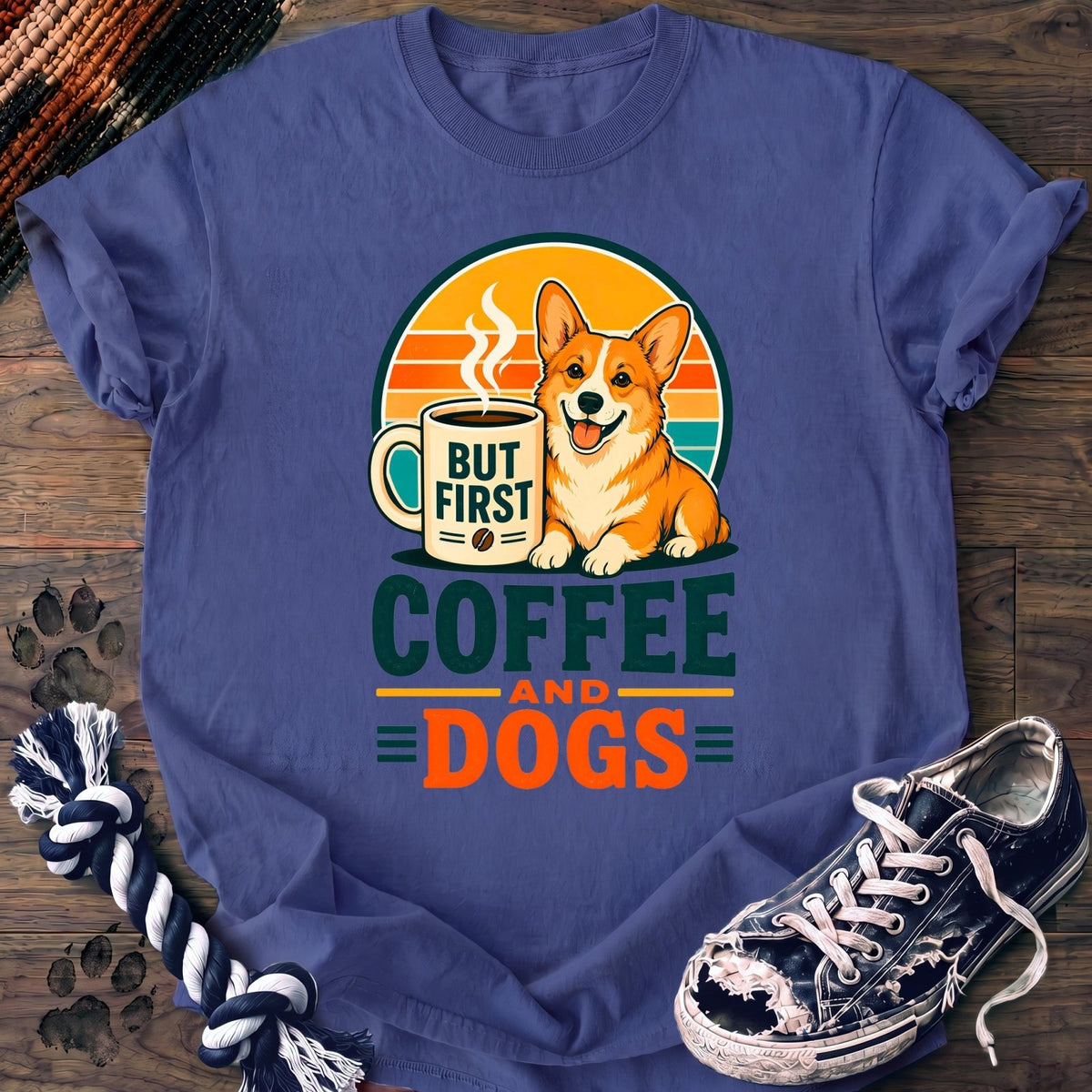But First Coffee And Dogs - Corgi - PAWSSION CLUB