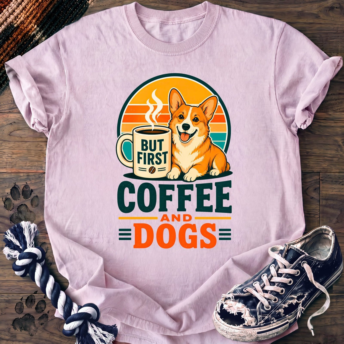 But First Coffee And Dogs - Corgi - PAWSSION CLUB