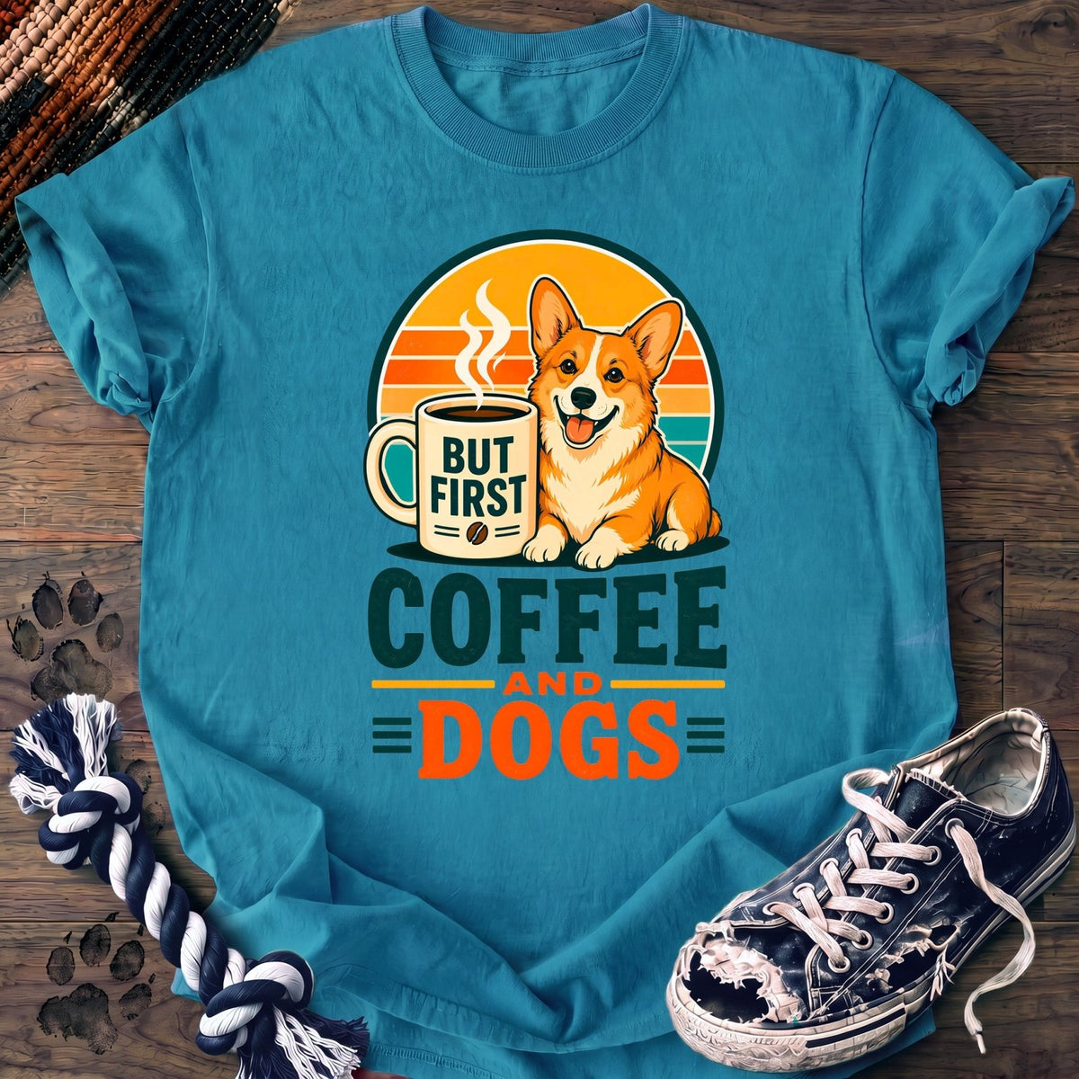 But First Coffee And Dogs - Corgi - PAWSSION CLUB