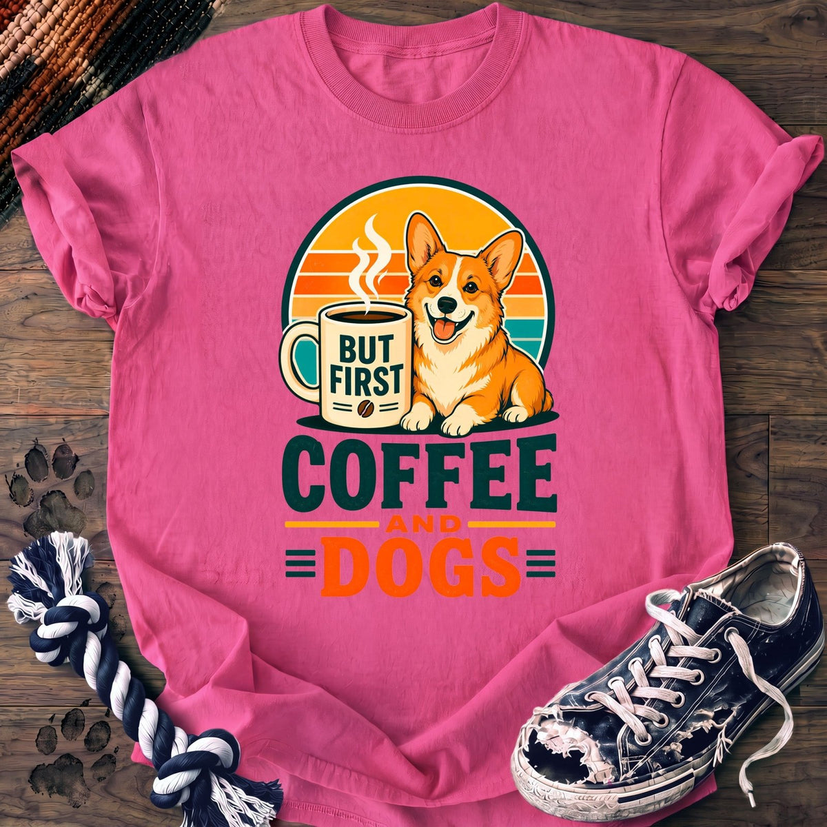 But First Coffee And Dogs - Corgi - PAWSSION CLUB