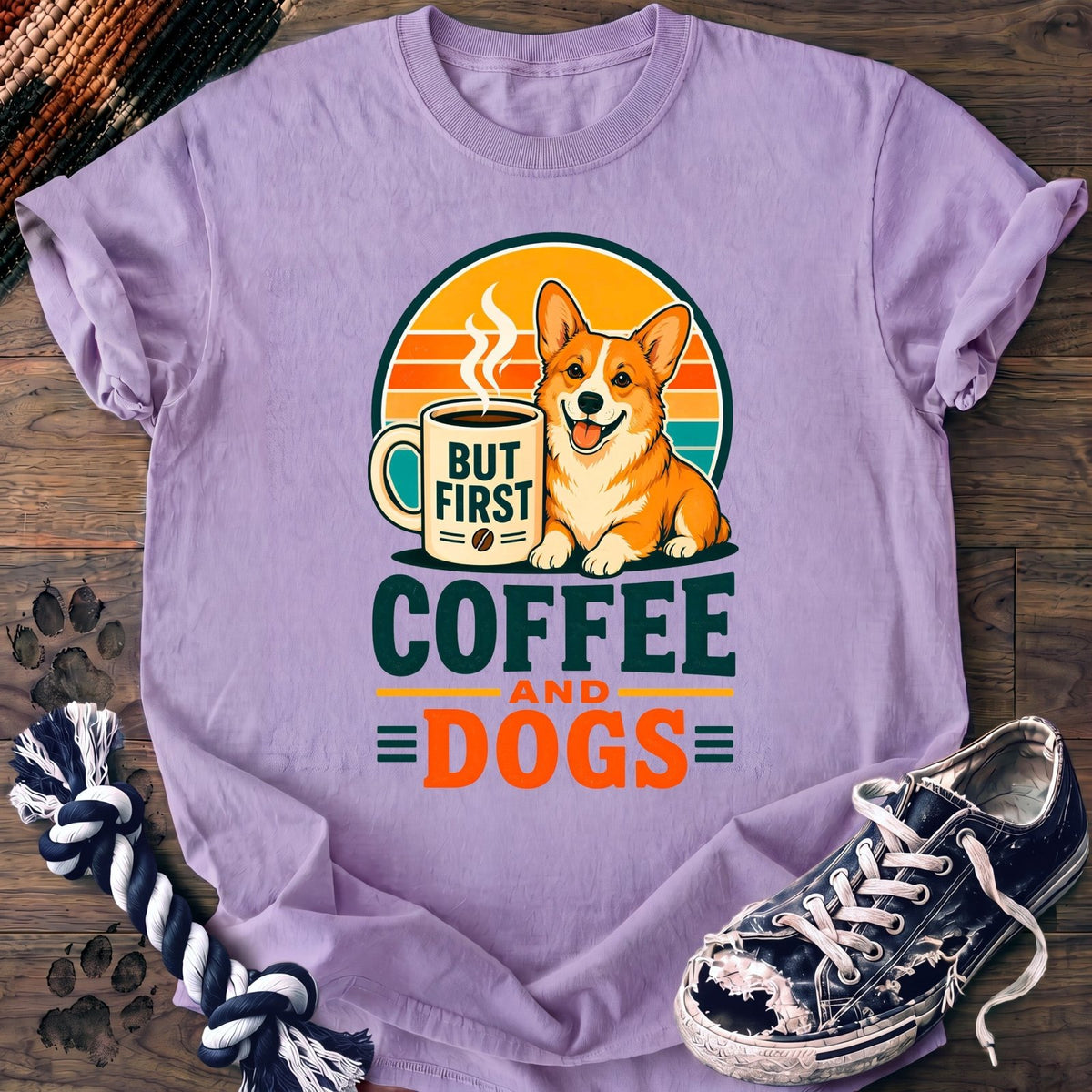But First Coffee And Dogs - Corgi - PAWSSION CLUB