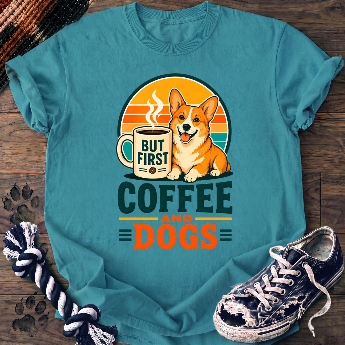But First Coffee And Dogs - Corgi - PAWSSION CLUB