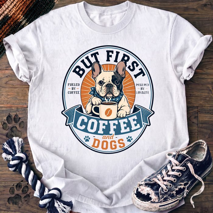 But First Coffee And Dogs - French Bulldog - PAWSSION CLUB