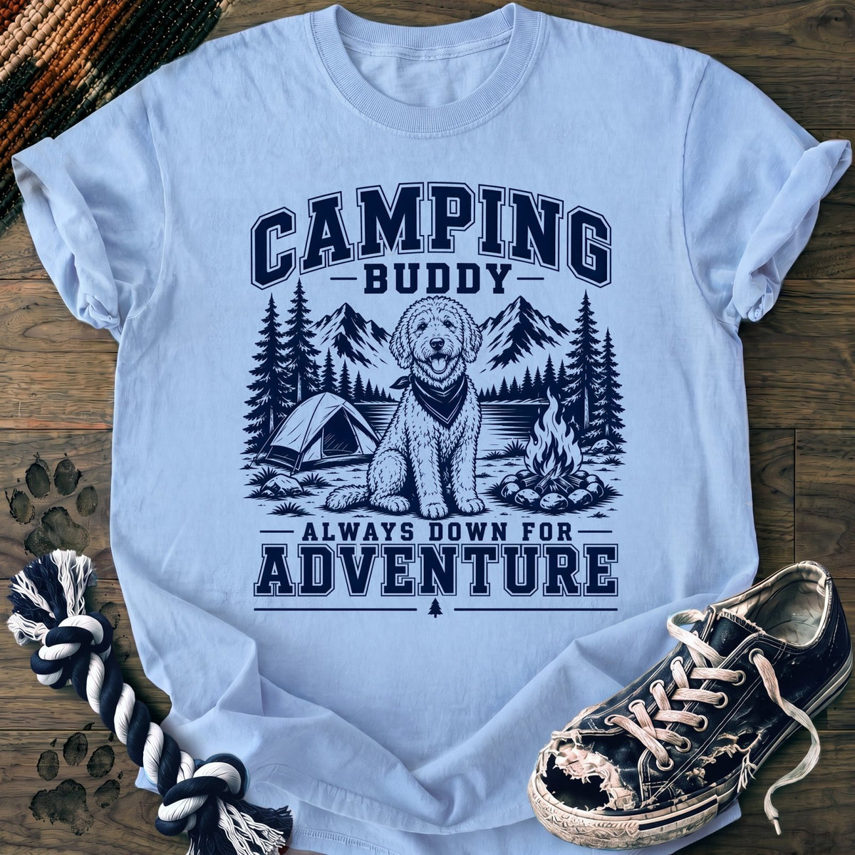 Camping Buddy Always Down For Adventure - Goldendoodle - PAWSSION CLUB