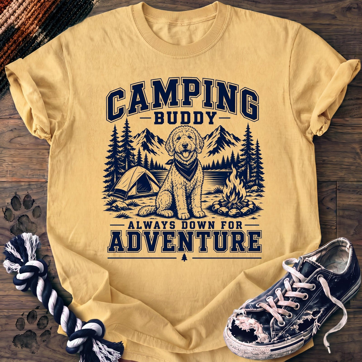 Camping Buddy Always Down For Adventure - Goldendoodle - PAWSSION CLUB