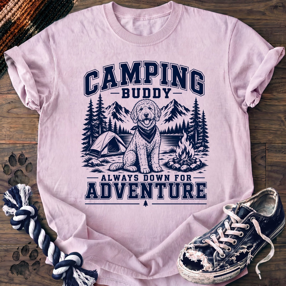 Camping Buddy Always Down For Adventure - Goldendoodle - PAWSSION CLUB