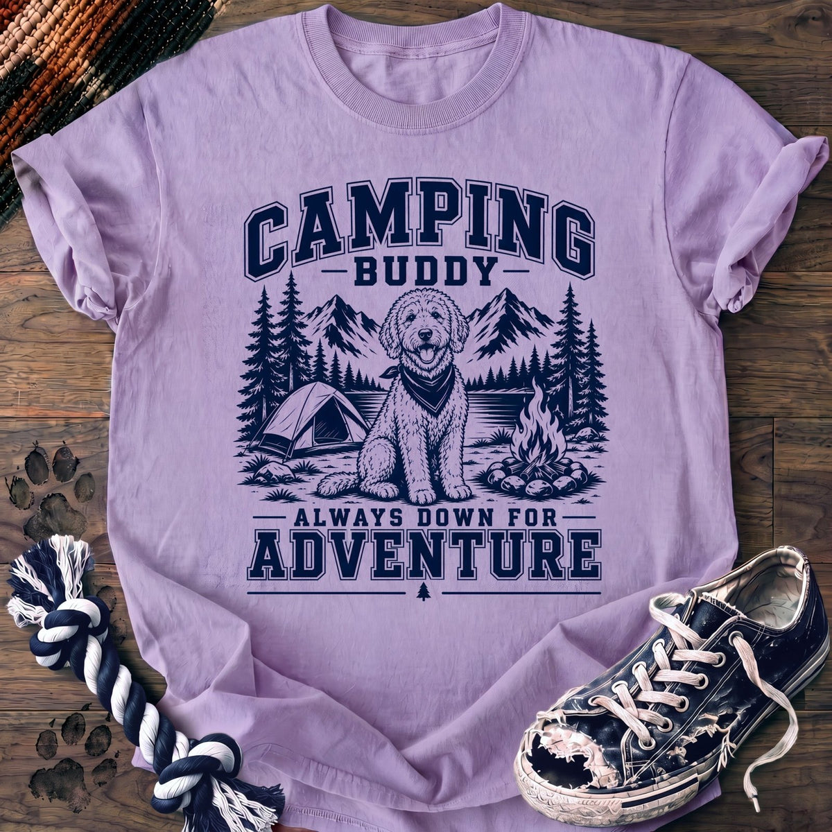 Camping Buddy Always Down For Adventure - Goldendoodle - PAWSSION CLUB