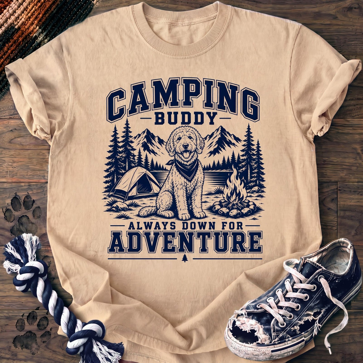 Camping Buddy Always Down For Adventure - Goldendoodle - PAWSSION CLUB