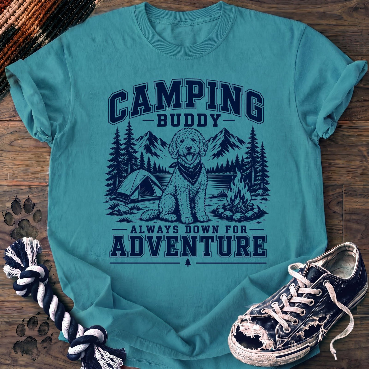 Camping Buddy Always Down For Adventure - Goldendoodle - PAWSSION CLUB