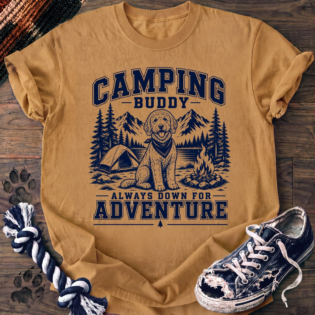 Camping Buddy Always Down For Adventure - Goldendoodle - PAWSSION CLUB